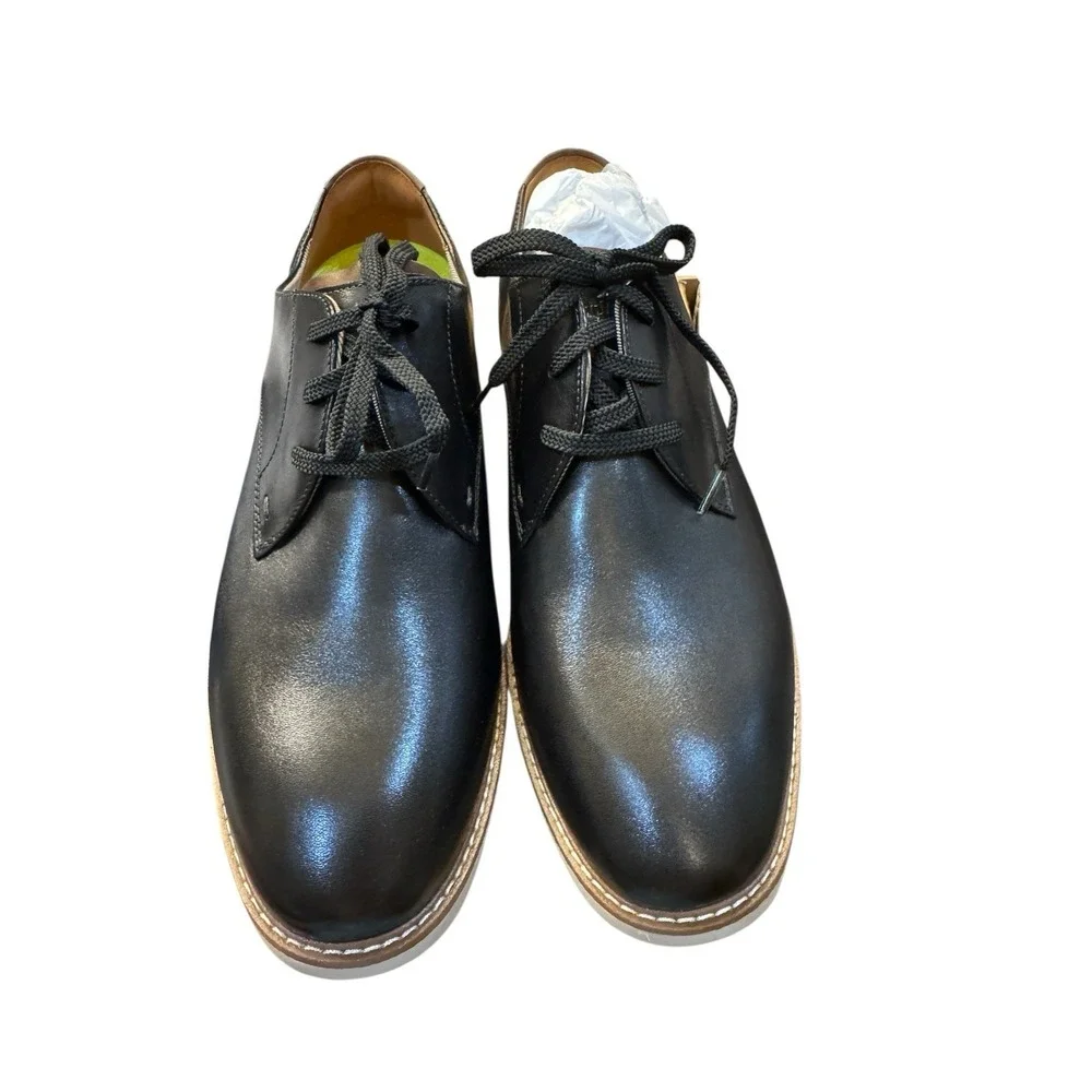 Florsheim VIBE Plain Toe Oxford Black Leather‎ Size 11 W